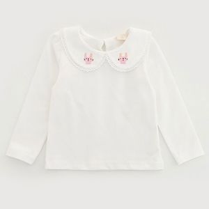 Toddler Long Sleeve Peter Pan Collar Tshirt Blouse